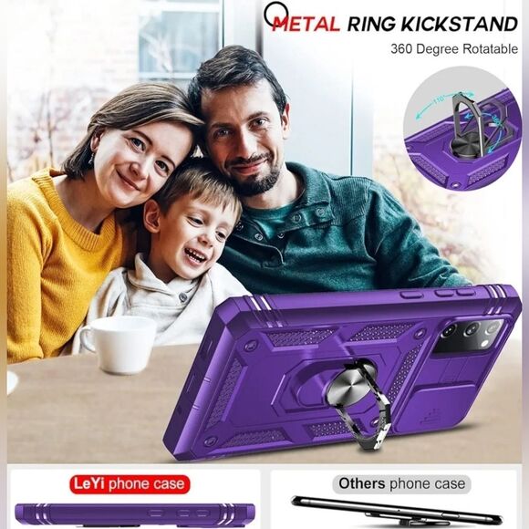 🔸️NIB Purple Galaxy S20 FE 5G Screen Protector & Phone Case Set - Picture 3 of 9